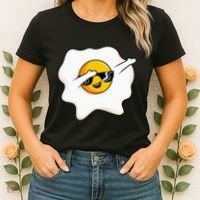 Dab Dabbing Egg Funny Fried Egg Women's T-Shirt thumb 2