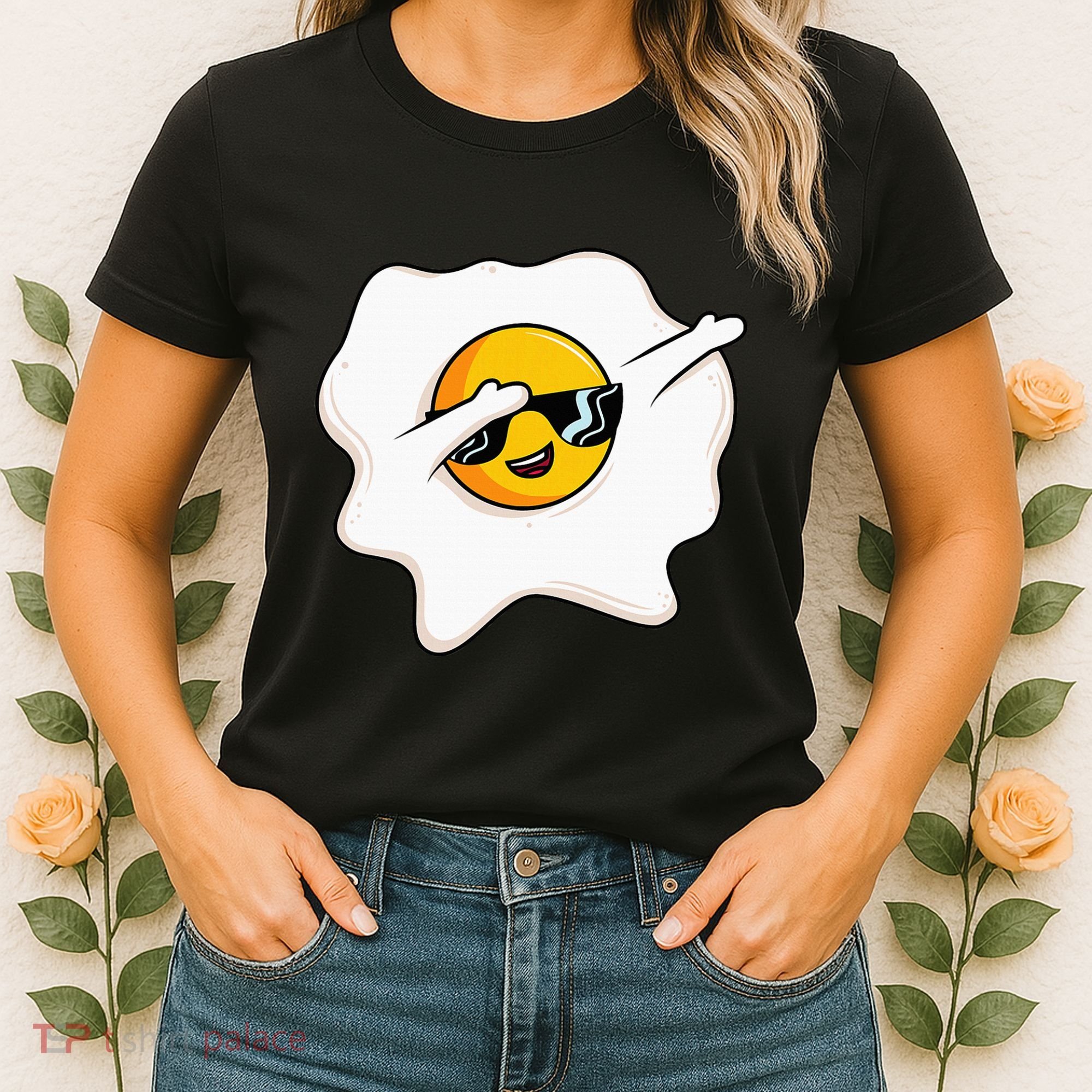 Dab Dabbing Egg Funny Fried Egg Women's T-Shirt