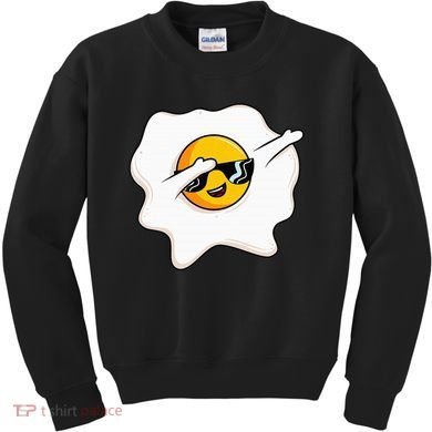 Dab Dabbing Egg Funny Fried Egg Kids Sweatshirt