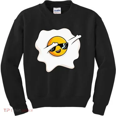 Dab Dabbing Egg Funny Fried Egg Kids Sweatshirt