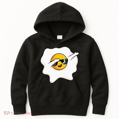 Dab Dabbing Egg Funny Fried Egg Kids Hoodie
