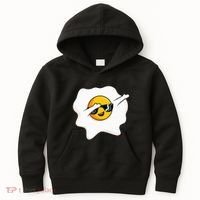 Dab Dabbing Egg Funny Fried Egg Kids Hoodie thumb 0