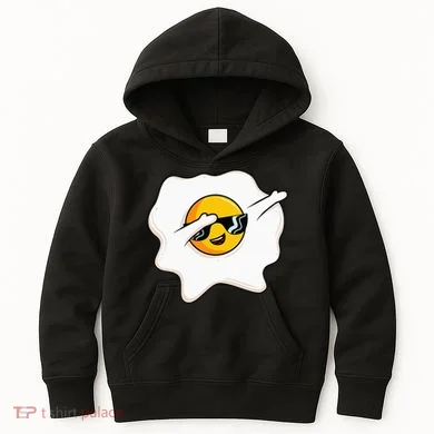 Dab Dabbing Egg Funny Fried Egg Kids Hoodie