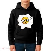 Dab Dabbing Egg Funny Fried Egg Kids Hoodie thumb 4