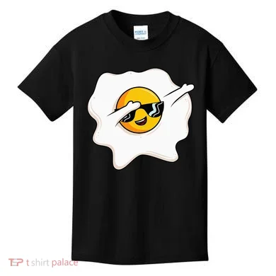 Dab Dabbing Egg Funny Fried Egg Kids T-Shirt
