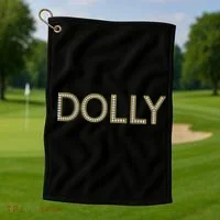Dolly Diamonds Effect Golf Towel thumb 1