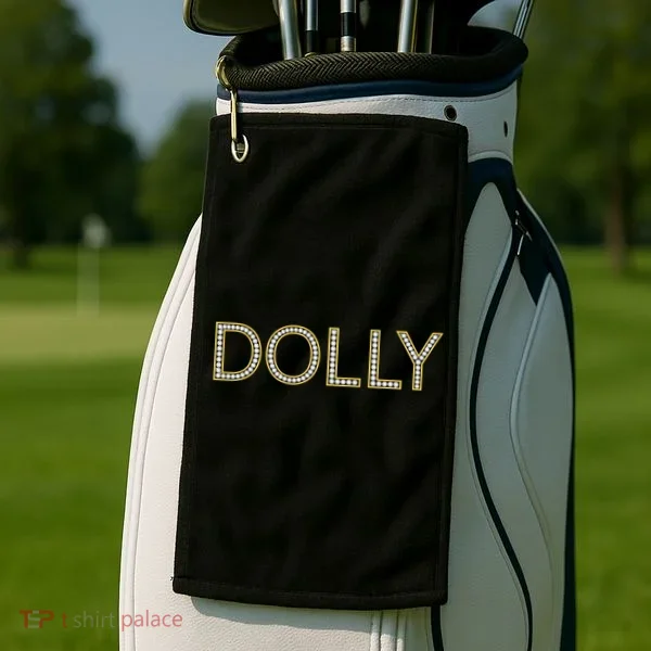 Dolly Diamonds Effect Golf Towel