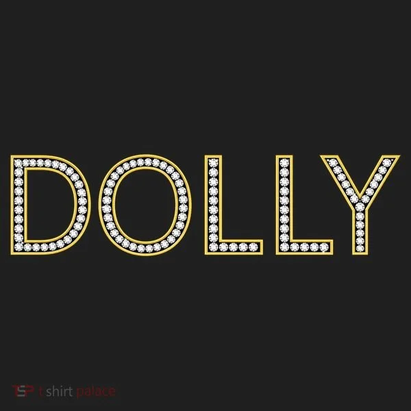 Dolly Diamonds Effect Golf Towel