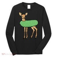 Dill Doe Funny Adult Humor Dill Pickle Deer Redneck Dill Doe Long Sleeve Shirt thumb 0