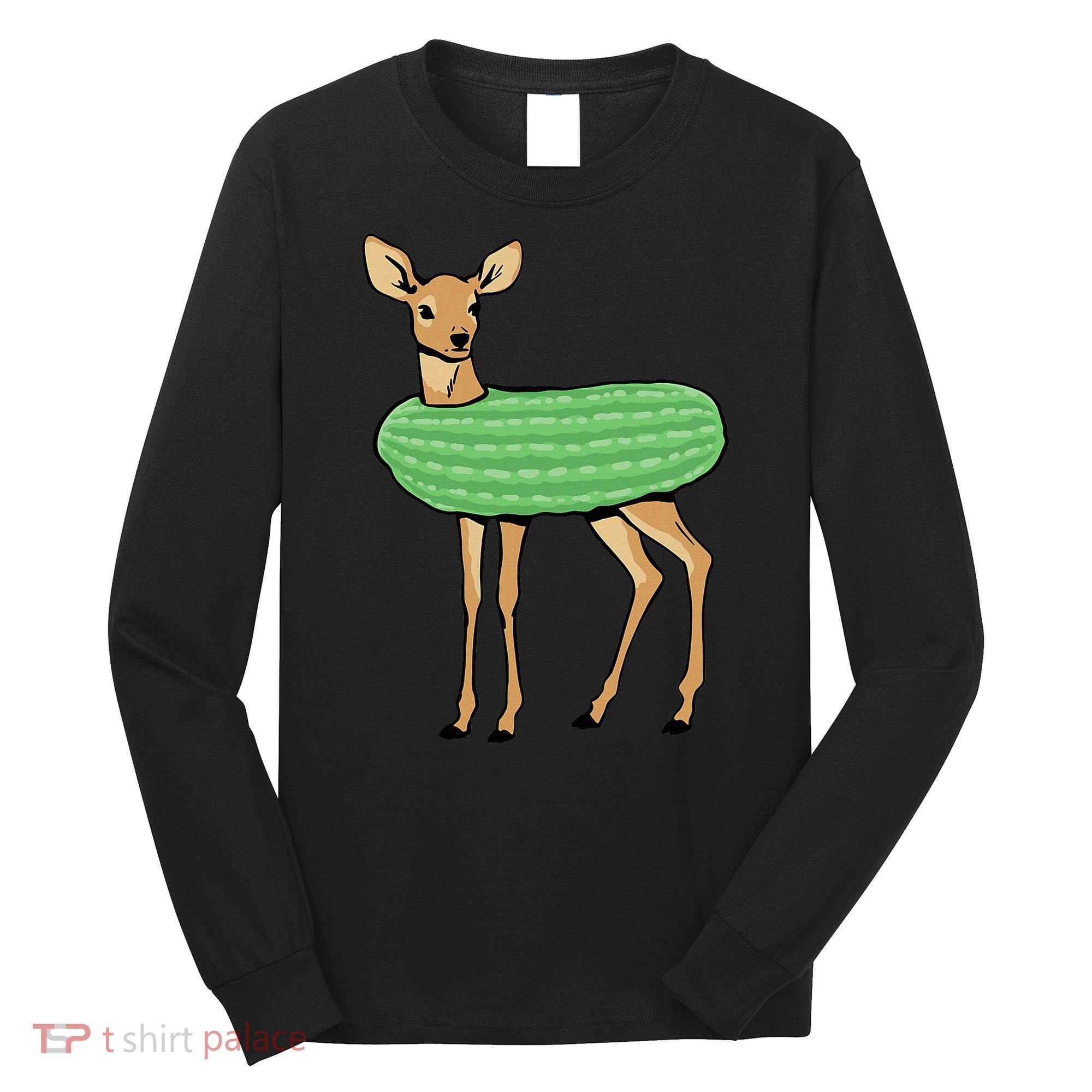 Dill Doe Funny Adult Humor Dill Pickle Deer Redneck Dill Doe Long Sleeve Shirt