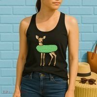 Dill Doe Funny Adult Humor Dill Pickle Deer Redneck Dill Doe Women's Tank Top thumb 2