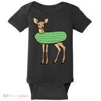 Dill Doe Funny Adult Humor Dill Pickle Deer Redneck Dill Doe Baby Bodysuit thumb 0