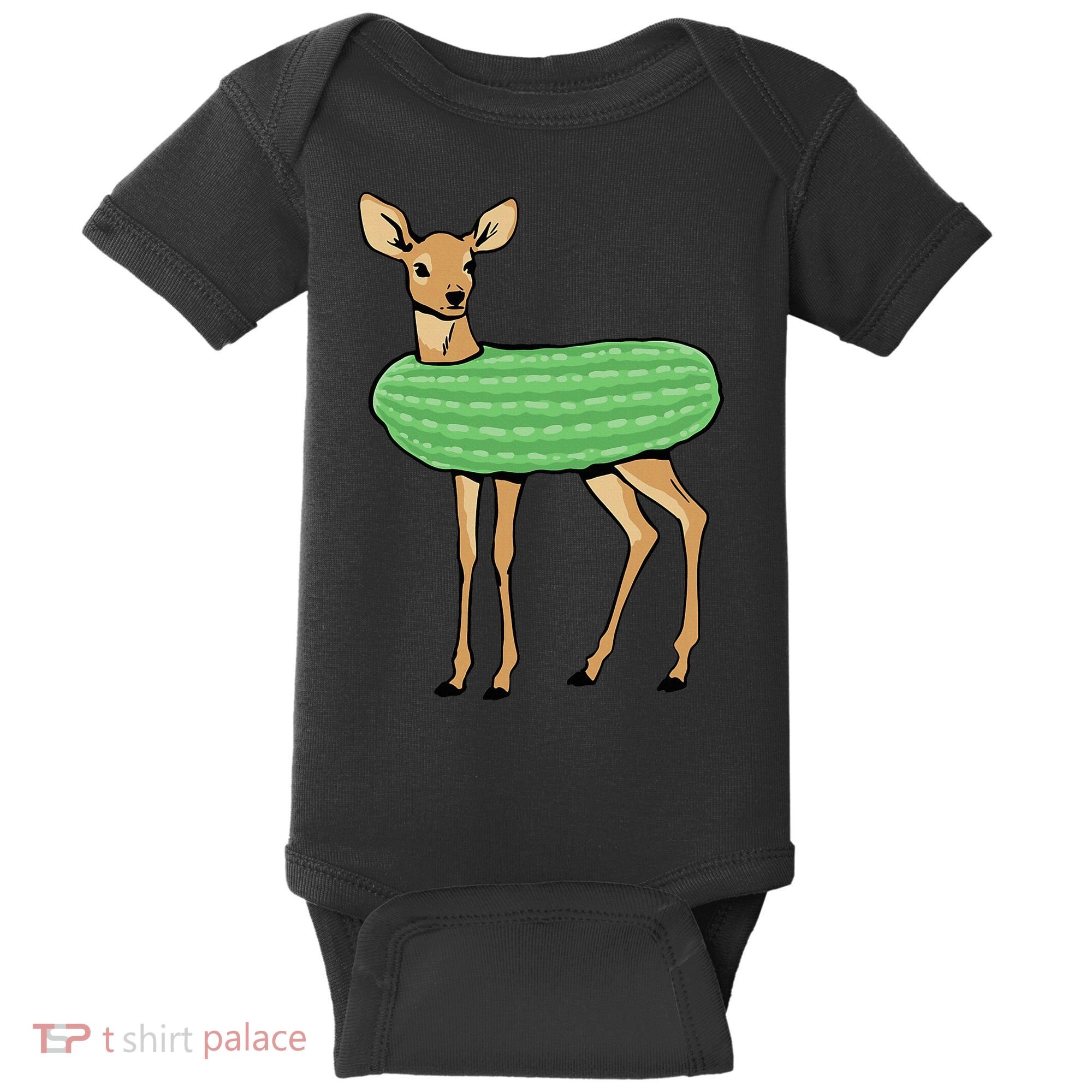 Dill Doe Funny Adult Humor Dill Pickle Deer Redneck Dill Doe Baby Bodysuit