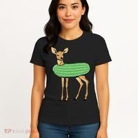 Dill Doe Funny Adult Humor Dill Pickle Deer Redneck Dill Doe Women's T-Shirt thumb 4