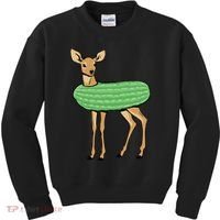 Dill Doe Funny Adult Humor Dill Pickle Deer Redneck Dill Doe Kids Sweatshirt thumb 0