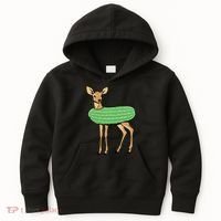 Dill Doe Funny Adult Humor Dill Pickle Deer Redneck Dill Doe Kids Hoodie thumb 0