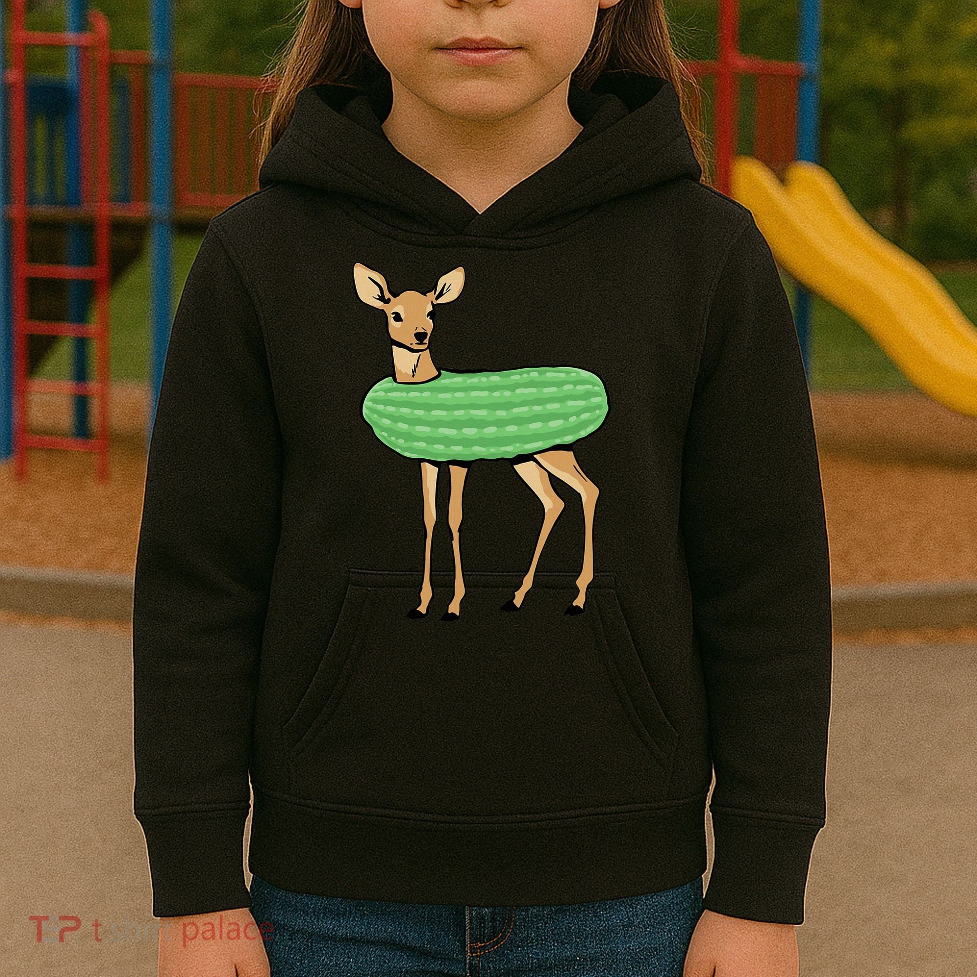 Dill Doe Funny Adult Humor Dill Pickle Deer Redneck Dill Doe Kids Hoodie