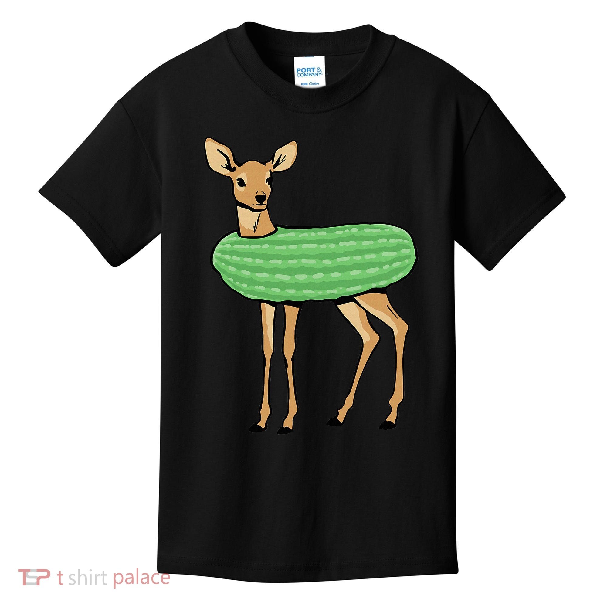 Dill Doe Funny Adult Humor Dill Pickle Deer Redneck Dill Doe Kids T-Shirt