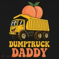 Dumptruck Daddy Funny Dad Fathers Day Bucket Hat thumb 4