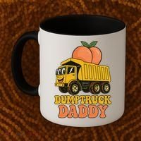 Dumptruck Daddy Funny Dad Fathers Day Coffee Mug thumb 2
