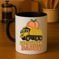Dumptruck Daddy Funny Dad Fathers Day Coffee Mug thumb 4