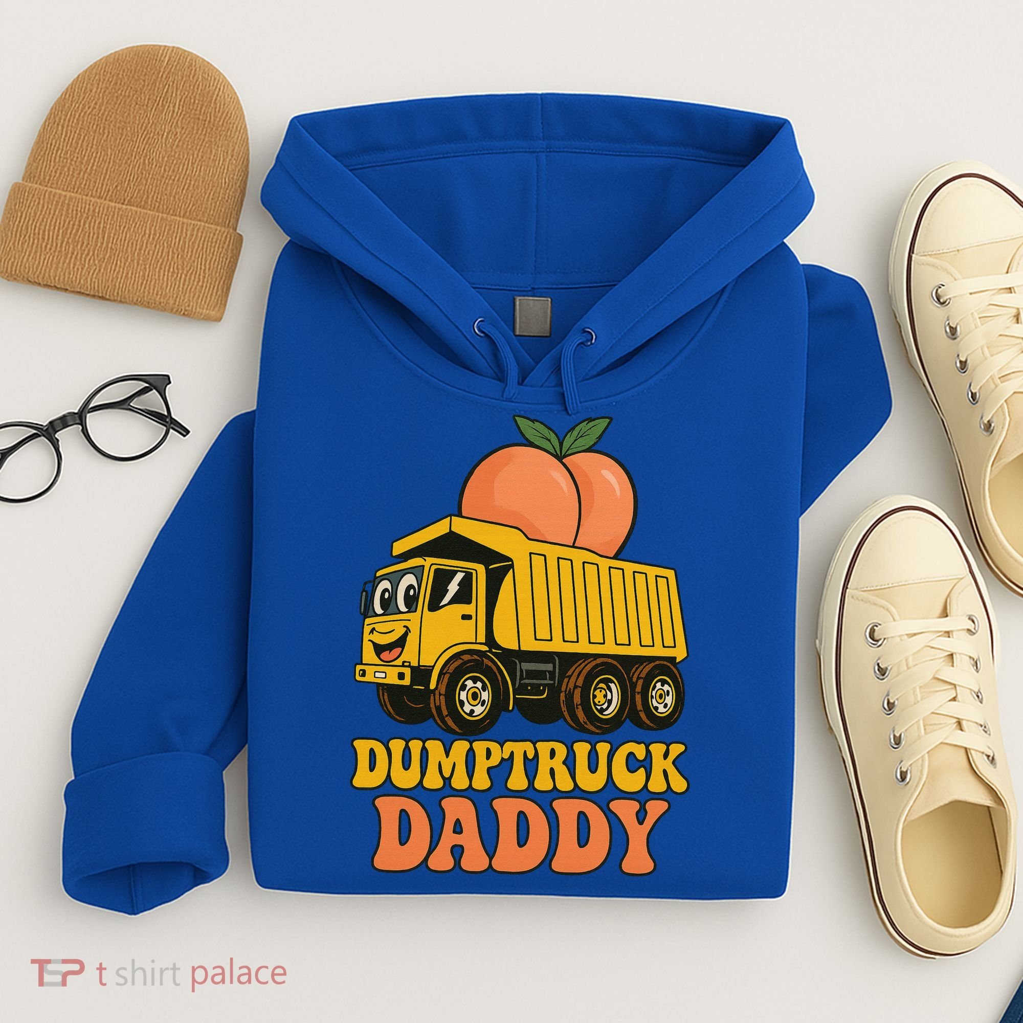 Dumptruck Daddy Funny Dad Fathers Day Hoodie