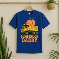Dumptruck Daddy Funny Dad Fathers Day T-Shirt thumb 2
