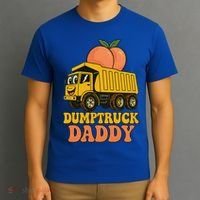 Dumptruck Daddy Funny Dad Fathers Day T-Shirt thumb 3