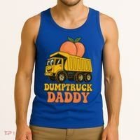 Dumptruck Daddy Funny Dad Fathers Day Tank Top thumb 3