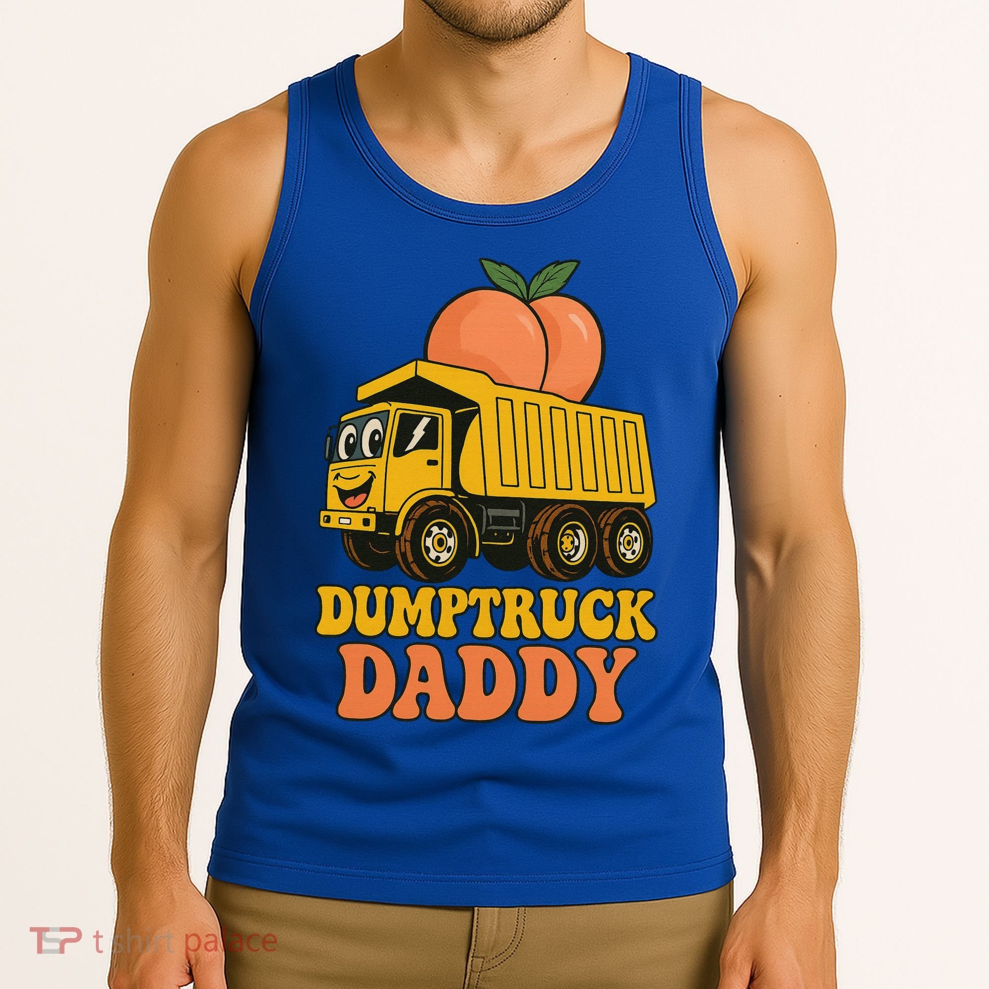 Dumptruck Daddy Funny Dad Fathers Day Tank Top