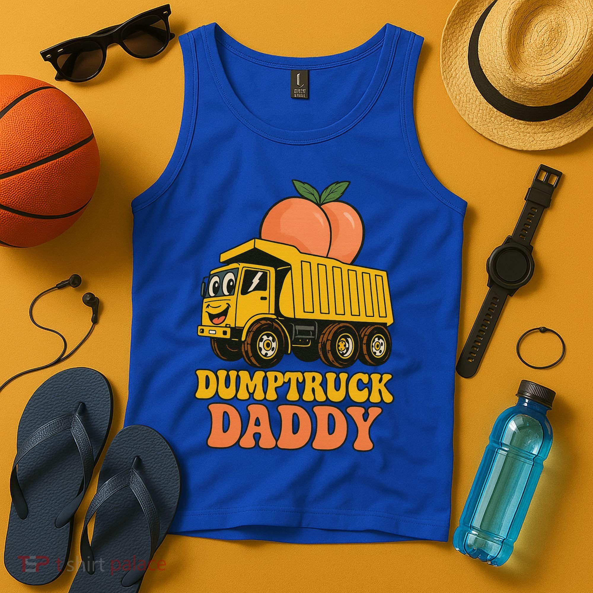 Dumptruck Daddy Funny Dad Fathers Day Tank Top