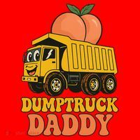 Dumptruck Daddy Funny Dad Fathers Day Santa Hat thumb 1