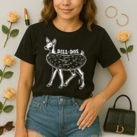 Dill Doe Funny Inappropriate Party Naughty Reindeer She Comfort Colors Boxy T-Shirt thumb 2