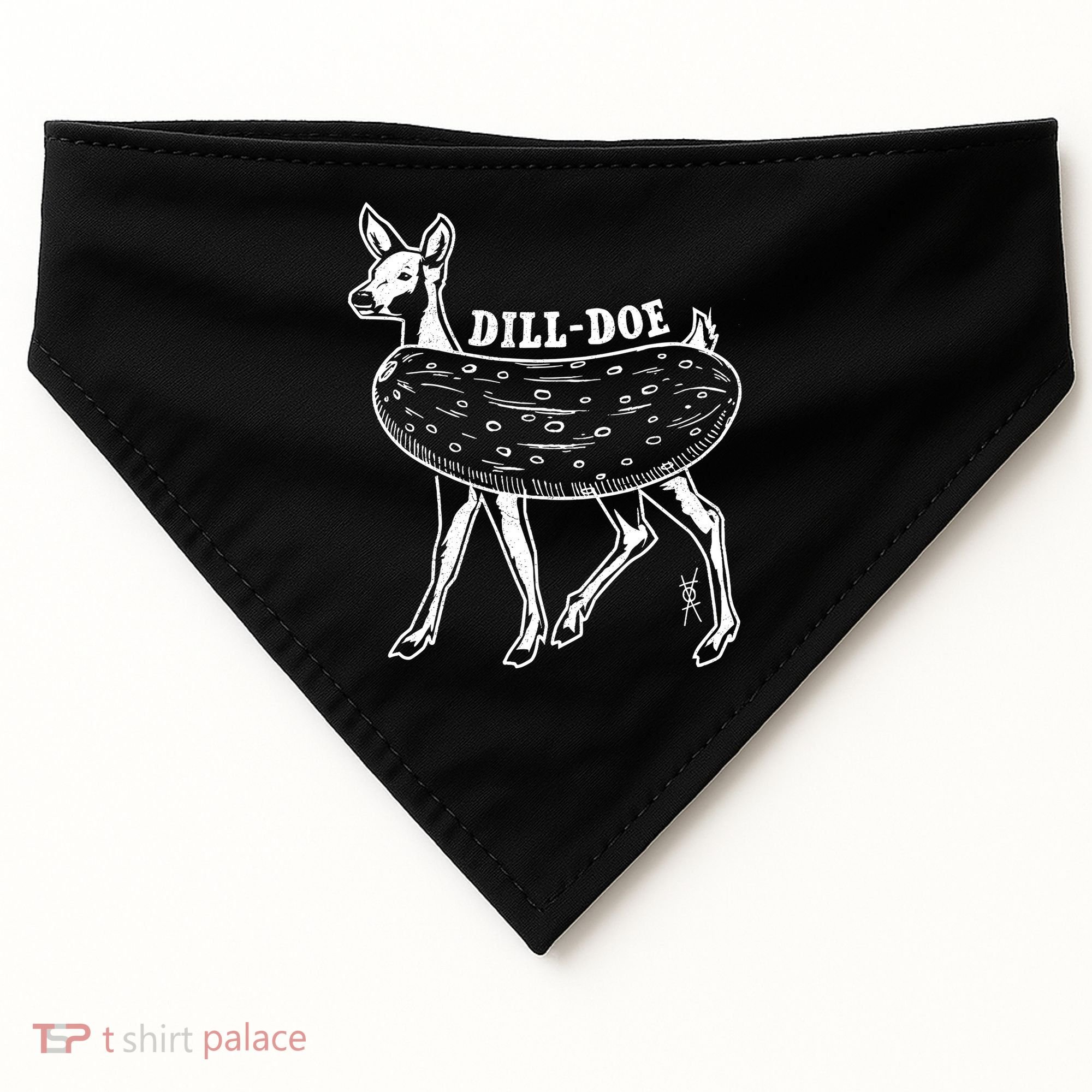 Dill Doe Funny Inappropriate Party Naughty Reindeer She USA-Made Doggie Bandana