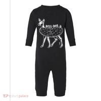Dill Doe Funny Inappropriate Party Naughty Reindeer She Infant Fleece One Piece thumb 0