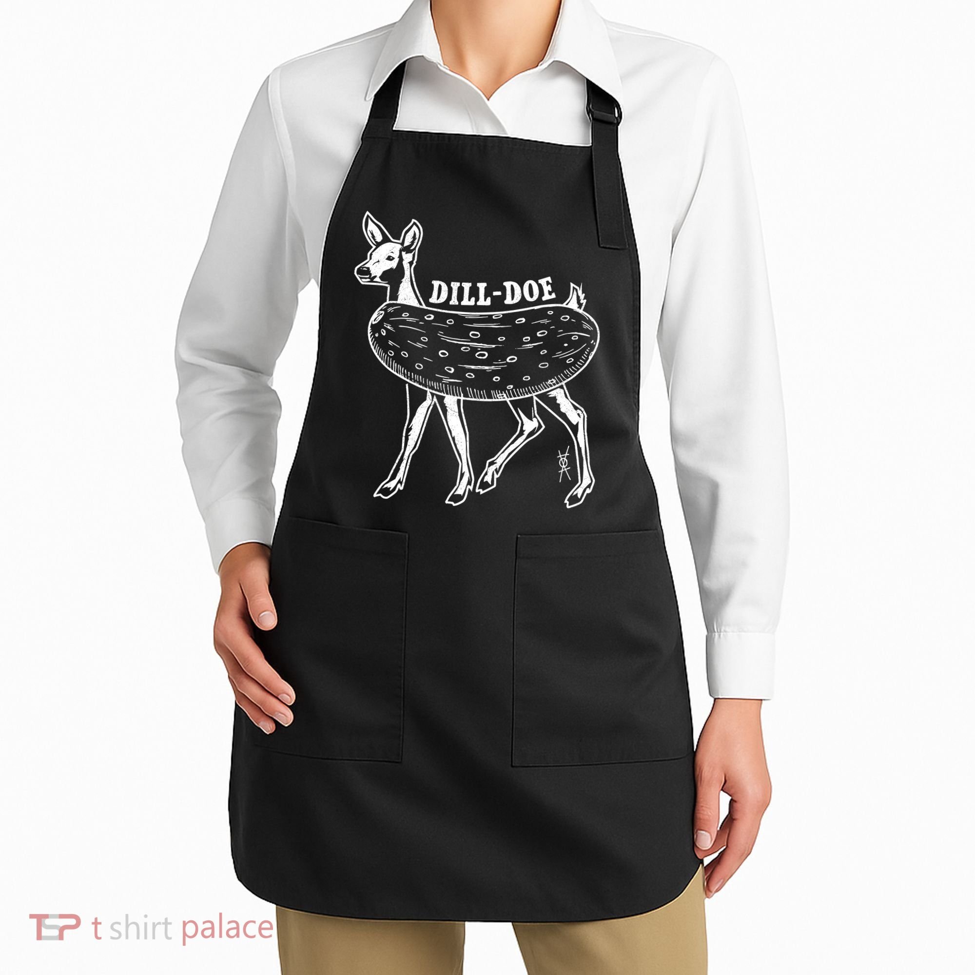 Dill Doe Funny Inappropriate Party Naughty Reindeer She Apron