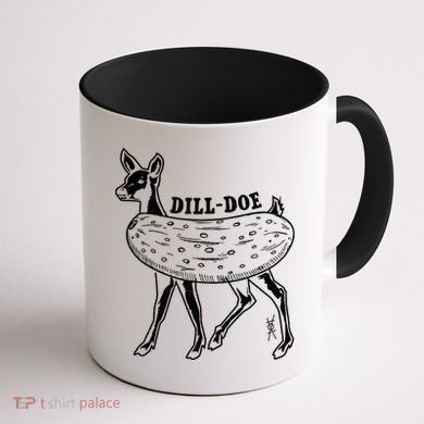 Dill Doe Funny Inappropriate Party Naughty Reindeer She Coffee Mug back