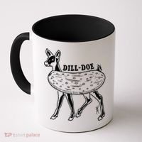 Dill Doe Funny Inappropriate Party Naughty Reindeer She Coffee Mug thumb 0