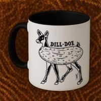 Dill Doe Funny Inappropriate Party Naughty Reindeer She Coffee Mug thumb 2