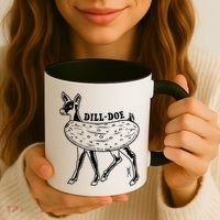 Dill Doe Funny Inappropriate Party Naughty Reindeer She Coffee Mug thumb 3