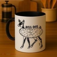 Dill Doe Funny Inappropriate Party Naughty Reindeer She Coffee Mug thumb 4
