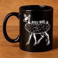 Dill Doe Funny Inappropriate Party Naughty Reindeer She 11oz C Handle Ceramic Mug thumb 4
