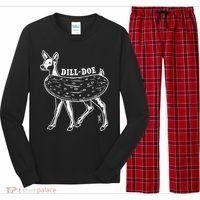 Dill Doe Funny Inappropriate Party Naughty Reindeer She Long Sleeve Pajama Set thumb 0