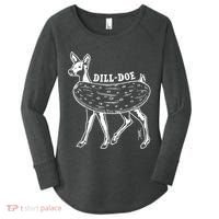 Dill Doe Funny Inappropriate Party Naughty Reindeer She Women's Perfect Tri Tunic Long Sleeve Shirt thumb 0