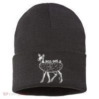 Dill Doe Funny Inappropriate Party Naughty Reindeer She Sustainable Knit Beanie thumb 0