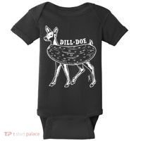 Dill Doe Funny Inappropriate Party Naughty Reindeer She Baby Bodysuit thumb 0