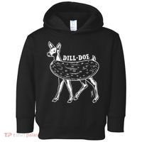 Dill Doe Funny Inappropriate Party Naughty Reindeer She Toddler Hoodie thumb 0