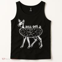 Dill Doe Funny Inappropriate Party Naughty Reindeer She Tank Top thumb 2