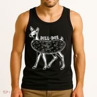 Dill Doe Funny Inappropriate Party Naughty Reindeer She Tank Top thumb 3