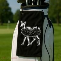 Dill Doe Funny Inappropriate Party Naughty Reindeer She Golf Towel thumb 2
